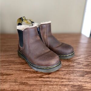 Dr. Martens Brown Kids Boots